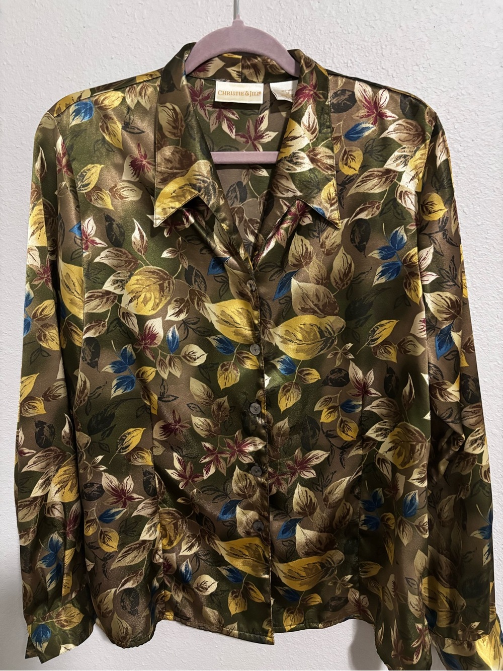 Christie & Jill long sleeve polyester blouse